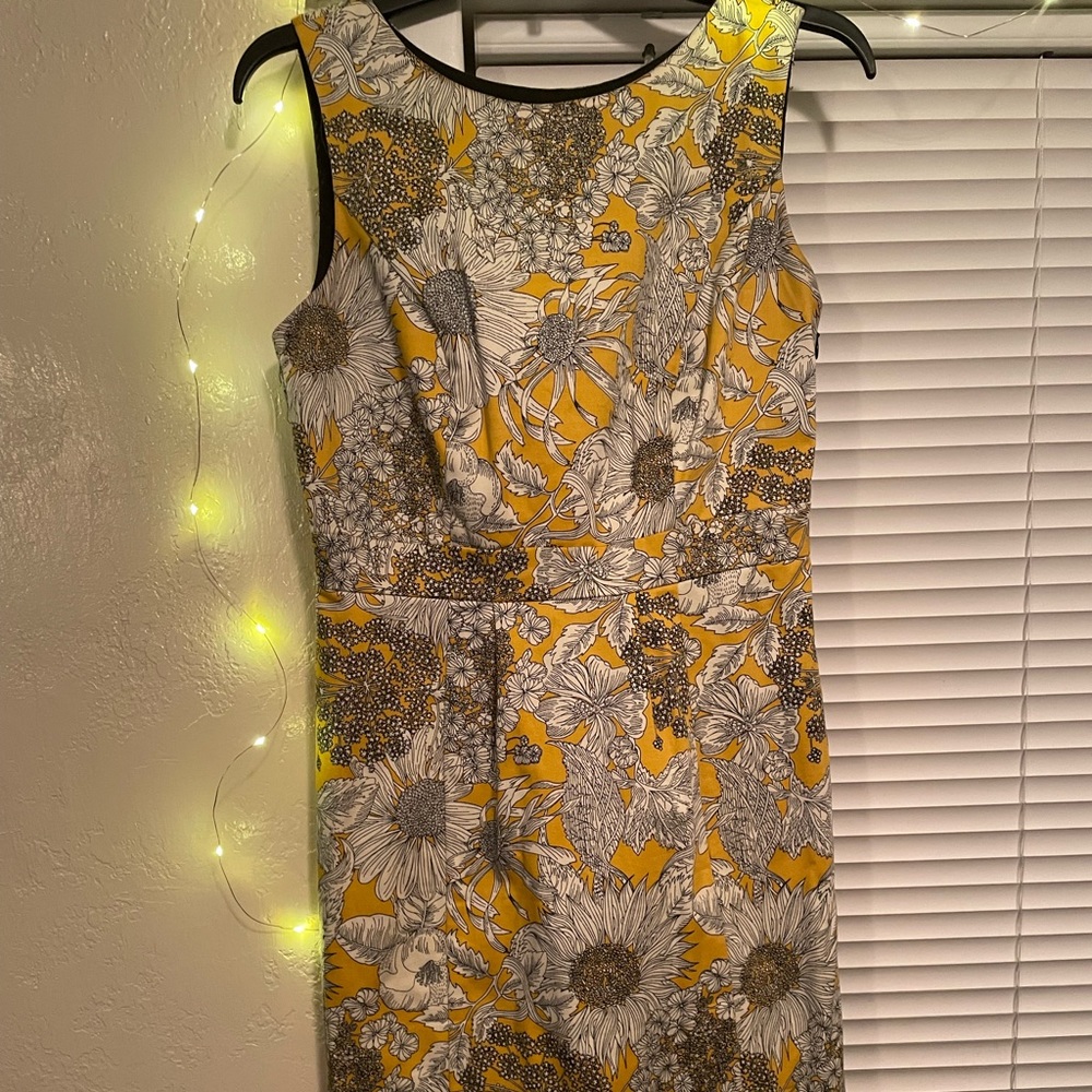 Liberty of London target yellow sunflowers dress 4